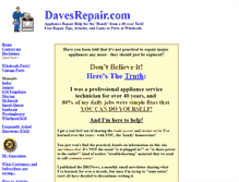 Tablet Screenshot of davesrepair.com